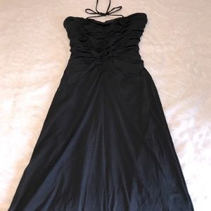 Black halter dress